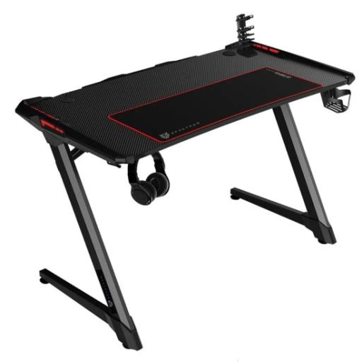 Revko MESA GAMER RGB MOUSEPAD PORTAVA SO SOPORTE PARA GAMEPAD Y HEADSET