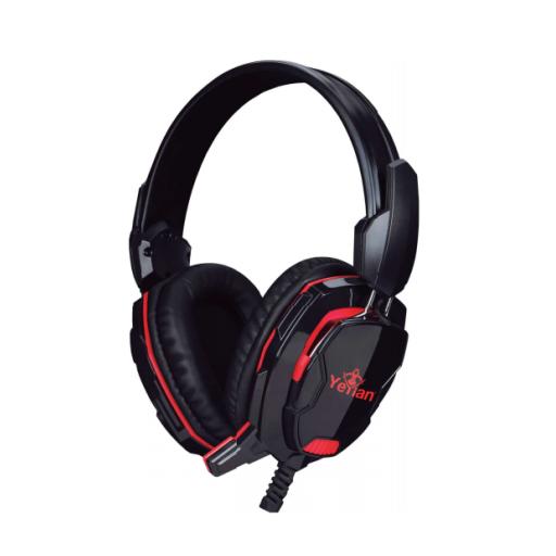 Qian DIADEMA GAMING YEYIAN YH2000 TEMPEST LED 3 5MM USB C MIC NEG RED