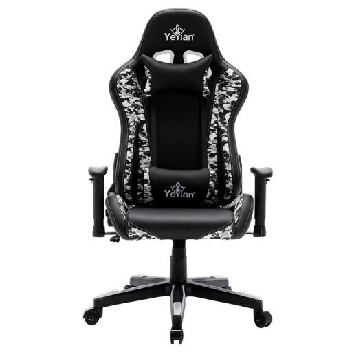 Qian SILLA GAMING YEYIAN RYUJI CAMOUFLAJE POLIURETANO NEGRO 150KG