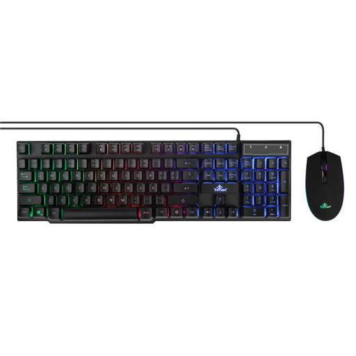 Qian KIT GAMING YEYIAN PHOENIX MOUSE Y TECLADO LED ALAMBRICO USB