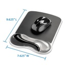 Acco REPOSAMUNECAS KENSINGTON DUO GEL MOUSE PAD GRIS CON NEGRO