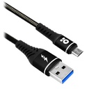 CABLE USB V2.0 TIPO MICRO B BRobotix NEGRO 1 M.