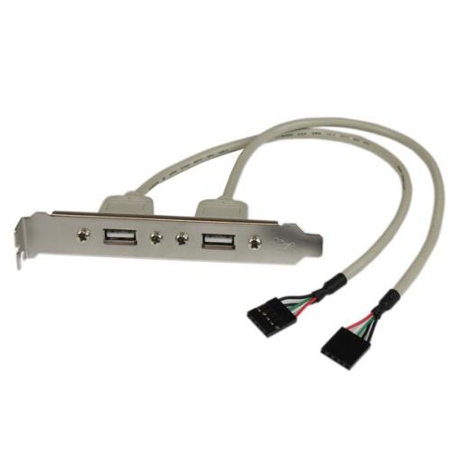 StarTech.com ADAPTADOR BRACKET PLACA USB A 2 PUERTOS