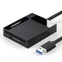Ugreen Lector de Tarjetas USB-3.0 Lector SD Compact Flash Card Reader Múltiple 4 en 1 Velocidad hasta 5 Gbps para Tarjetas de Memoria SD/Micro SD/TF/SDXC/SDHC/MMC/CFI/Ultra II CF/Extreme CF/MS