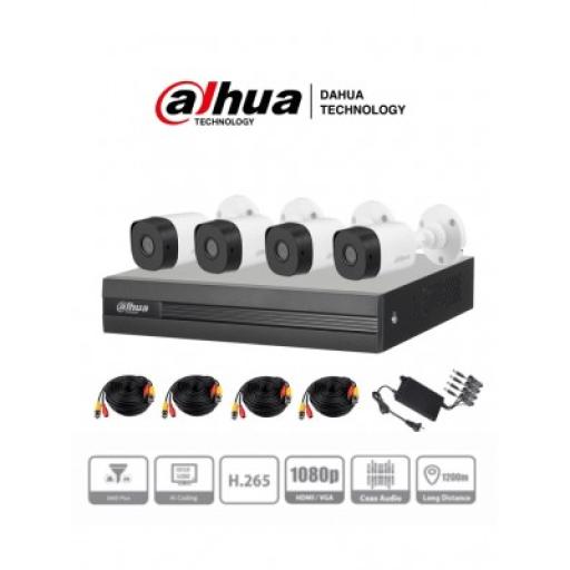 Dahua Kit de Videovigilancia  Dahua Technology DH-KIT/XVR1B04-I/4-B1A21N-0360B
