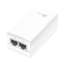 TPLINK Inyector PoE pasivo de 24V / 2 puerto 10/100/1000 Mbps / Plug and Play / Montaje en Pared