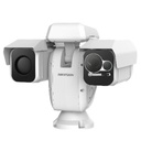 Hikvision Digital Technology Punta de Poste IP Dual / Térmica 50 mm (384 X 288) + Óptico 40X (4 Megapixel) / 800 mts IR / IP66 / Detección de Temperatura / microSD