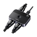 Ugreen Conmutador HDMI 2.1 8K @60Hz / HDMI Splitter 2 Entradas a 1 Salida / Soporta 4K @120Hz 1080P @240Hz 3D / HDR Dolby / Alta Velocidad 48Gbps / Formatos de Audio LPCM/DTS/DSD, 2,0/2,1/5,1/7,1 canales