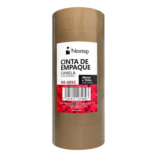 [NEXTEP_NE-605C] Nextep Cinta Nextep Empaque Canela Uso General 48 mm x 150 mts c/6