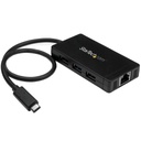 StarTech.com CONCENTRADOR USB 3.0 3 PUERTOS USB-C Y RED ETHERNET GIGABIT    .