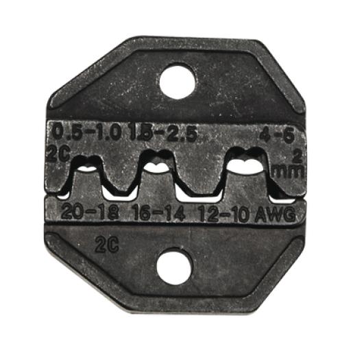 Klein Tools Matriz Ponchadora, Terminales  sin Aislamiento o de Cilindro Abierto, 10-20 AWG. Compatible con Pinza Ponchadora VDV200-010