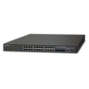 Planet Switch Administrable Capa 3, 24-Puertos 10/100/1000T + 4-Puertos 10G SFP+, Apilable