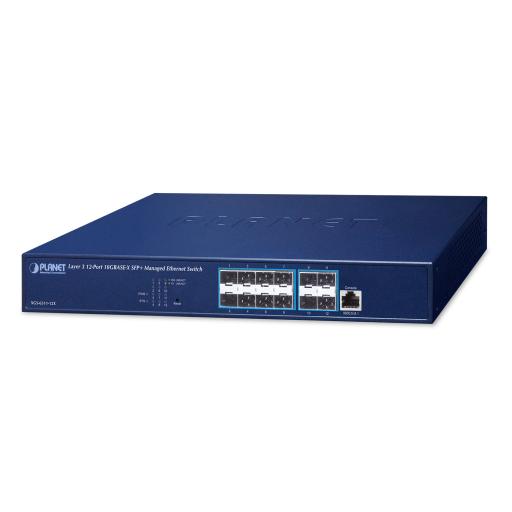 Planet Switch Administrable Capa 3, 12 puertos SFP+ 10G BASE-X, 1 Puerto de Consola  RJ45.