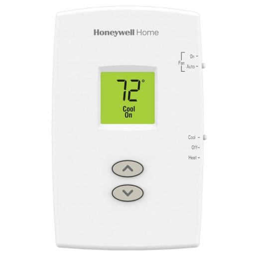 HONEYWELL HOME RESIDEO Termostato para sistemas de una sola etapa calor y frio, no programable vertical PRO 1000