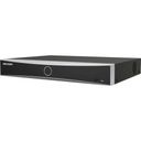 Hikvision Digital Technology NVR 12 Megapixel (4K) / 16 canales IP / AcuSense (Evita Falsas Alarmas) / Reconocimiento Facial / 1 Bahía de Disco Duro  / HDMI en 4K / Sin Puertos PoE+