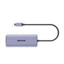 HIKSEMI by HIKVISION Hub (Adaptador) USB - C / 8 en 1 / 1 Salida HDMI (4K) / 1 Salida USB 2.0 / 3 Salidas USB 3.0 / 1 Salida SD (Memoria SD) / 1 Salida TF (Micro SD) / 1 Entrada USB - C (Carga Rapida / 100 Watts)