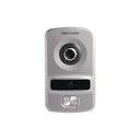 Hikvision Digital Technology Videoportero IP con llamada a Smartphone (HikConnect) / No requiere monitor / Apertura de puerta desde App y por tarjeta de Proximidad