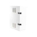 Epcom Gabinete para instalación de 2 Baterías PL110D12, Fabricado en Lámina Galvanizada, Accesorios para piso o poste (No incluidos)