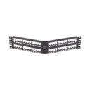 Panduit Panel de Parcheo Modular Mini-Com (Sin Conectores), Angulado, Totalmente Blindado, de 48 puertos, 2UR