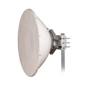 Jirous Antena Direccional de Alto Rendimiento / 36 dBi / 4 ft / 5.9-7 GHz / Conectores R-SMA / Alto Aislamiento al Ruido / Fácil Montaje y herraje de acero inoxidable /  Radomo Incluido
