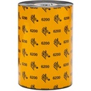 Zebra RIBBON RESIN 110MMX74M 4.33IN X242FT) 6200  12MM (0.5IN) CORE