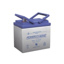 Power-Sonic Batería 12V, 35AH, Para Respaldo, Tecnologías AGM/VRLA, 5 Años Vida Útil, Terminales NB3, Reconocida UL   