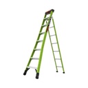 Little Giant Escalera de Tijera 3 en 1 de 2.44 Metros, Fibra de Vidrio (SKU13908-001). Hecha en E.U.A. (Versión 2.0)