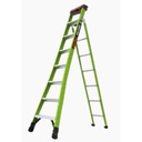 Little Giant Escalera de Tijera 3 en 1 de 2.44 Metros, Fibra de Vidrio (SKU13908-001). Hecha en E.U.A. (Versión 2.0)