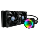 VENTILADOR P/CPU COOLER MASTER (MLX-D28M-A14PK-R1) ML280 MIRROR, 2* FAN 140MM, ARGB, LGA1700/AM5