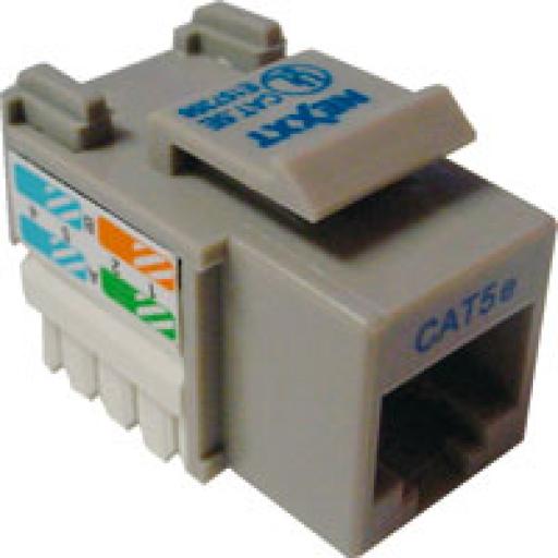 Nexxt Solutions Nexxt - Modular insert - RJ-45 - gray - 1 port