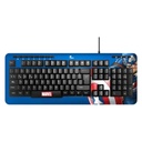 Xtech - Keyboard - Wired - Spanish (Latin American) - USB - Blue - Marvel CA XTK-M401CA