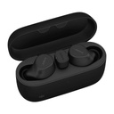Jabra Evolve2 Buds MS - Auriculares inalámbricos con micro - en oreja - Bluetooth - cancelación de sonido activo - USB-C a través de adaptador Bluetooth - aislamiento de ruido - negro - Certificado para Equipos de Microsoft