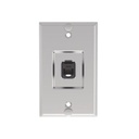 Panduit Placa de Pared Telefónica, Salida de 1 Puerto Keystone, Con Jack Cat6 Estilo 110 de Impacto, de Acero Inoxidable