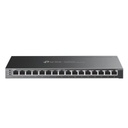 TPLINK Switch Omada SDN Administrable 16 puertos 10/100/1000 Mbps / 8 Puertos PoE Inteligente af/at / Administración centralizada OMADA SDN / Presupuesto PoE 120W