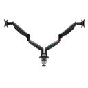 Acco SMARTFIT ONE-TOUCH HEIGHT AJUSTABLE DUAL MONITOR ARM NEGRO