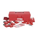 Panduit Kit de Bloqueo LOTO para Contratistas con Componentes (Color Rojo).