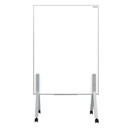 Alfra Pintarrón Móvil Alfra Lux Doble Superficie Metálico Tela Corcho 150X110cm