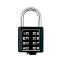 PHILLIPS-ASSA ABLOY Candado Digital de Combinación M35 / No Requiere Llave / Combinación única integrada por 4 dígitos / Color Negro.