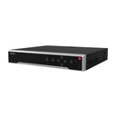 Hikvision Digital Technology [Doble Poder de Decodificación] NVR 32 Megapixel (8K) / 32 Canales IP / 24 Puertos PoE+ / AcuSense / ANPR / Conteo de Personas / Heat Map / 4 Bahías de Disco Duro  / HDMI en 8K / Soporta POS / Alarmas I/O