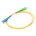 LINKEDPRO BY EPCOM Jumper de Fibra Óptica Monomodo SC/APC-SC/UPC Simplex de 1 metro, 2mm