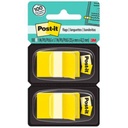 3M Banderitas 3M 680-YW2 amarillo estuche doble con 50 c/u. Caja c/6 estuches