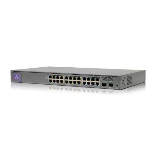 ALTA Labs Switch Gigabit PoE+ Administrable / 24 puertos 10/100/1000 Mbps (16 de ellos POE+) + 2 Puertos SFP Uplink / Hasta 240W / Alta LabsCloud.