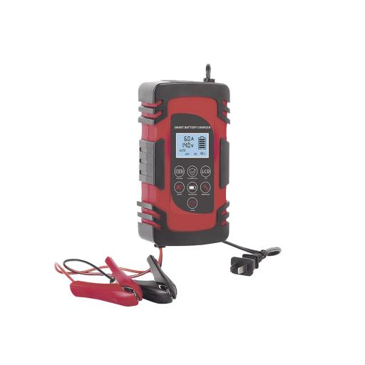 Epcom Cargador de Baterías / 12 o 24 Vcc / hasta 40 Ah / 2, 4 o 6 A / Display LCD
