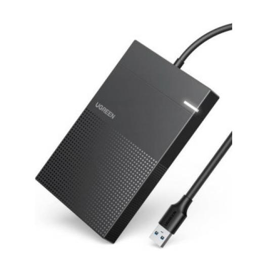 Ugreen Carcasa de Disco Duro 2.5'' (Enclosure) / Adecuado para HDD y SSD de 2.5” / Chip Inteligente / UASP & TRIM / Led Indicador / ABS / Hibernación Automática / Compatible con SATA I II III, HDD, SSD de hasta 6TB