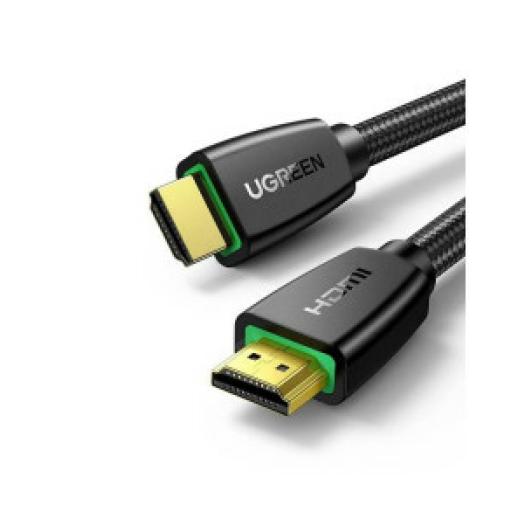Ugreen Cable HDMI 2.0  de Nylon Trenzado / 10 m / 4K@60Hz / HDR / 3D / HEC (Canal Ethernet HDMI) / ARC (Canal de Retorno de Audio / Color Profundo de 48 bits / Audio de 32 canales / HDCP 2.2 /Audio DTS: X / 18 Gbps / Blindaje de 4 capas