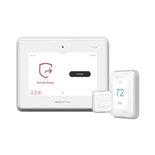 HONEYWELL HOME RESIDEO Kit de Termostato Inteligente y Panel de Alarma con Pantalla Touch
