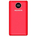 Power Banck Adata P20000QCD / 20.000mAh / Rojo / AP20000QCD-DGT-CRD