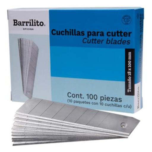 [BARRILITO_1404] Barrilito Cuchillas Barrilito Repuesto Grande Caja C/10 Tubos