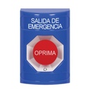 STI Botón de Emergencia, Texto en Español, Policarbonato Súper Resistente, Momentaneo
