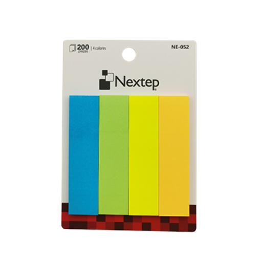 Nextep Banderitas Nextep Neon 4 Colores 200 Piezas c/10